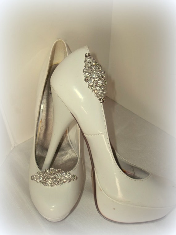 Wedding Shoe Clips Vintage Style Swarovski by ShoeClipsOnly