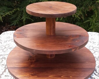 Cupcake Stand Rustic Cake Wood 3Tier Cupcake Stand Rustic Cake Wood 3Tier