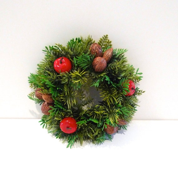 plastic christmas wreath centerpiece vintage candle wreath 60s plastic christmas wreath centerpiece vintage candle wreath 60s