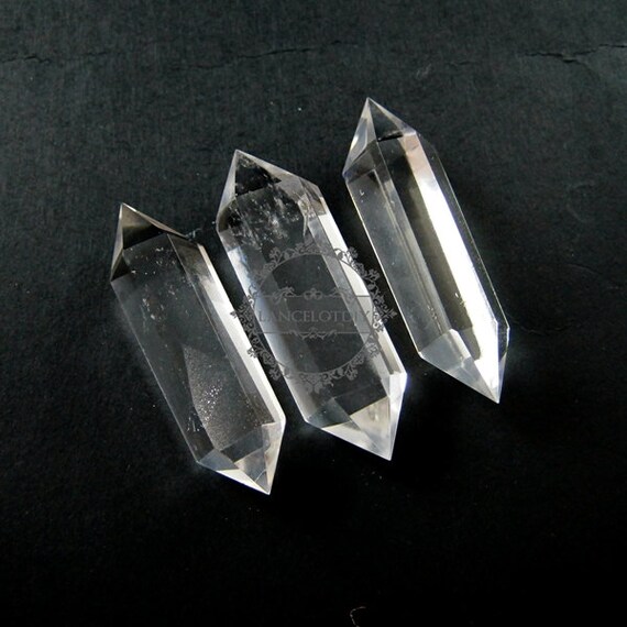 4050mm natural facted crystal quartz pillar DIY pendant charm