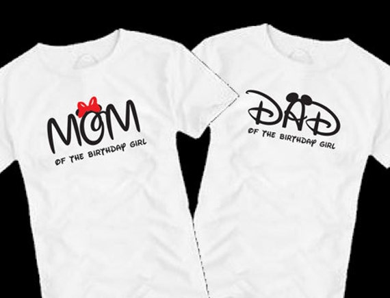 minnie mouse birthday shirts for mom and dad