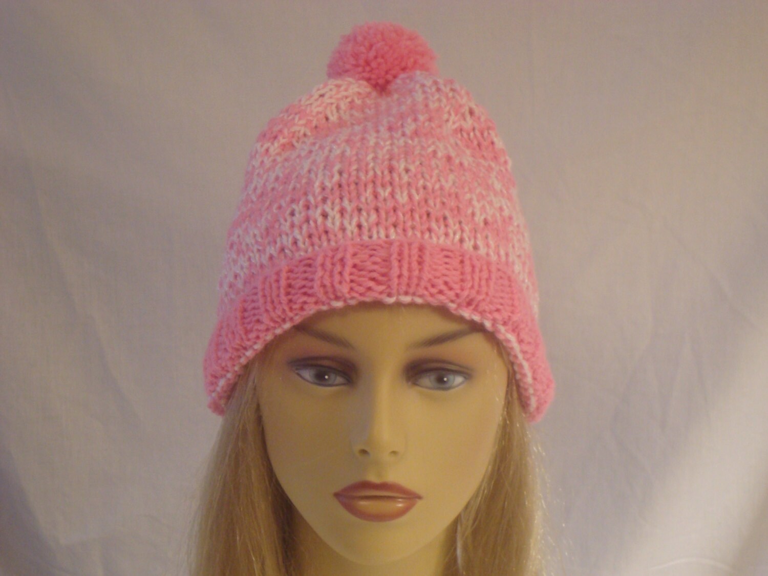 Winter Hat Pink. Knit Hat. Girls Women. Winter/Fall.