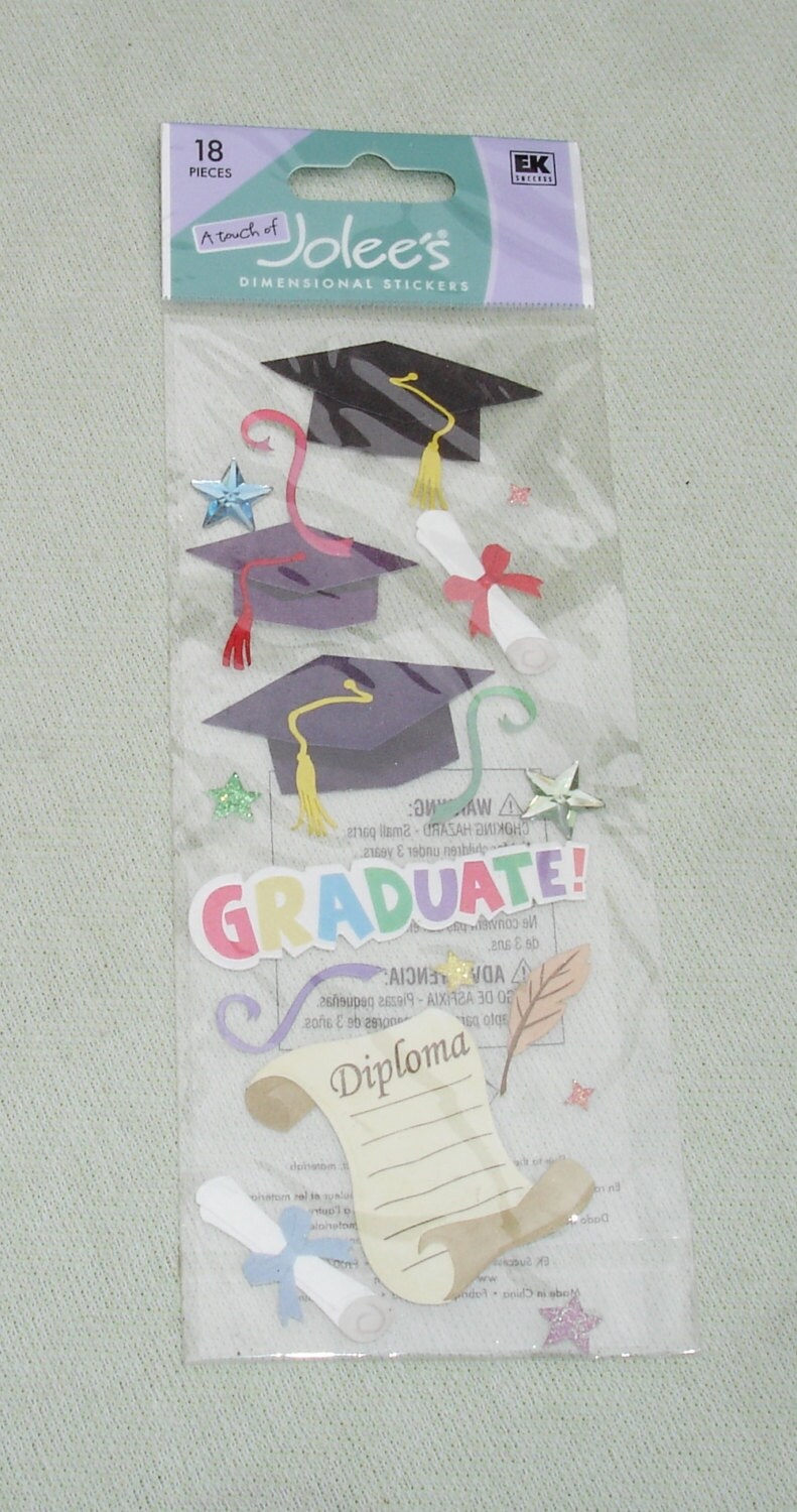 Graduation Stickers Scrapbooking Dimensional Embellishment