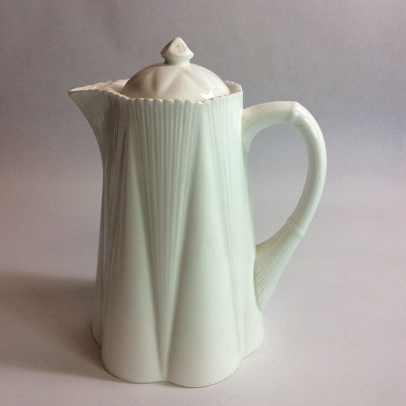 SHELLEY DAINTY WHITE Hot Water Pitcher Jug by BelleChambers