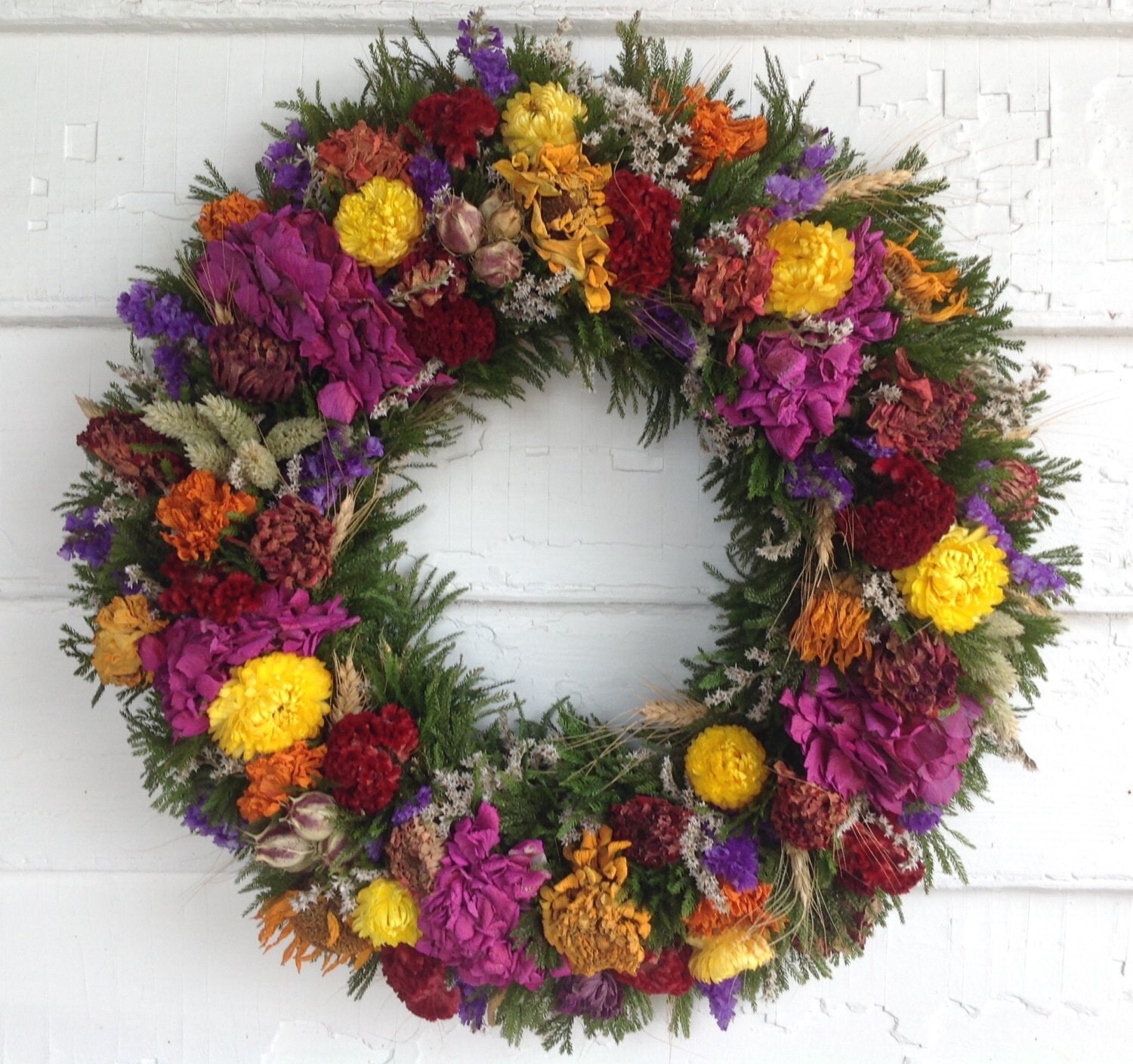 Dried Flower Spring and Summer Wreath
