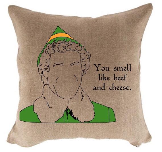 Items similar to Pillow cover You Smell Like Beef and Cheese on Etsy