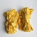 RESERVED 2 oz Mulberry Silk Roving Fiber Top GOLDEN YELLOW
