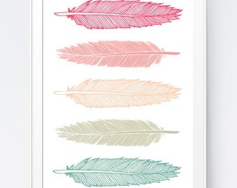 Feather Wall Art feather art | etsy Feather Wall Art feather art | etsy