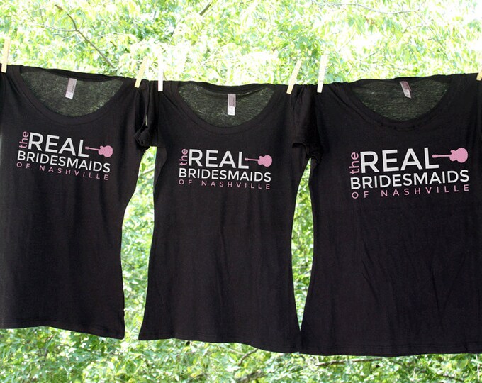 The Real Bridesmaids of Nashville (or city of choice) - Sets - Bachelorette Party Shirts - JH