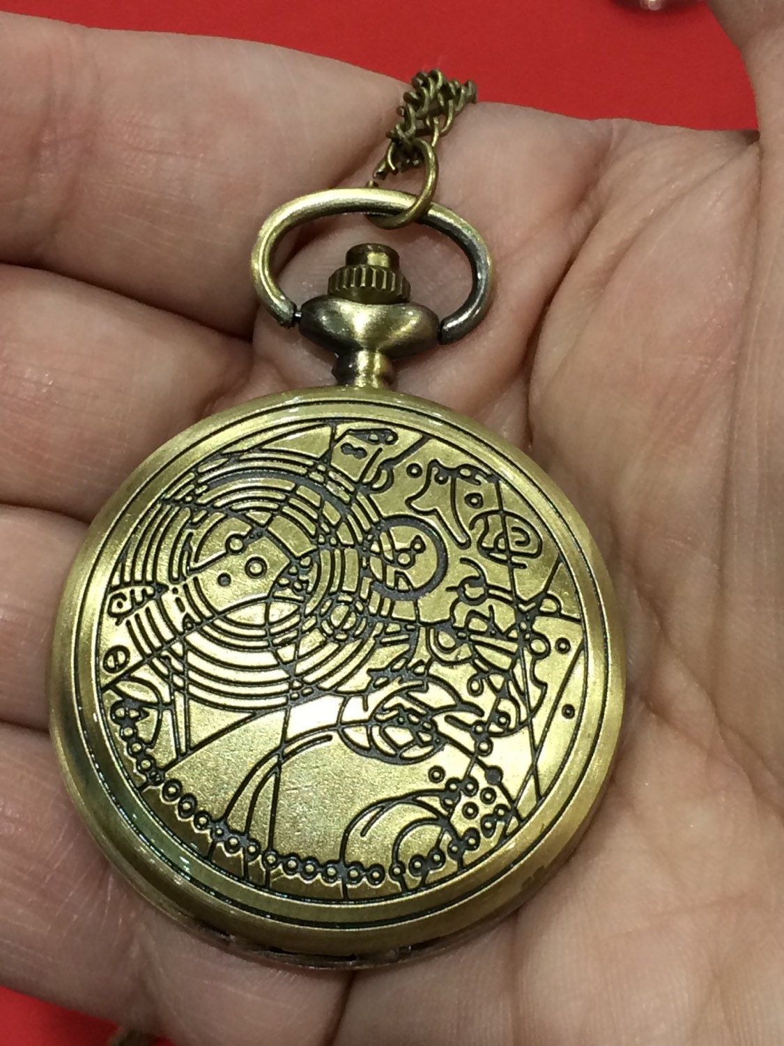 Dr. Who The Time Lord Pocket Watch Necklace by LIteraryAlterations