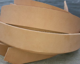 Leather Strap 1.25 wide, Veg tanned leather strap, Leather Strap by the foot up to 7 feet long x 1.25