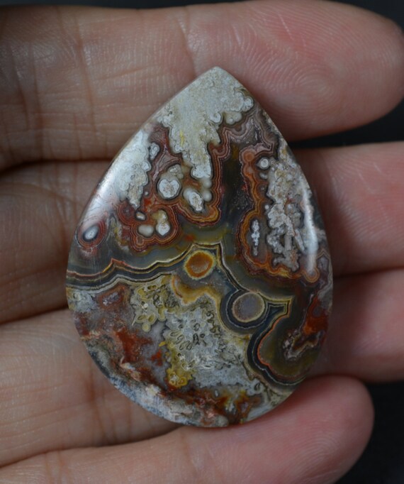 black lace agate stone