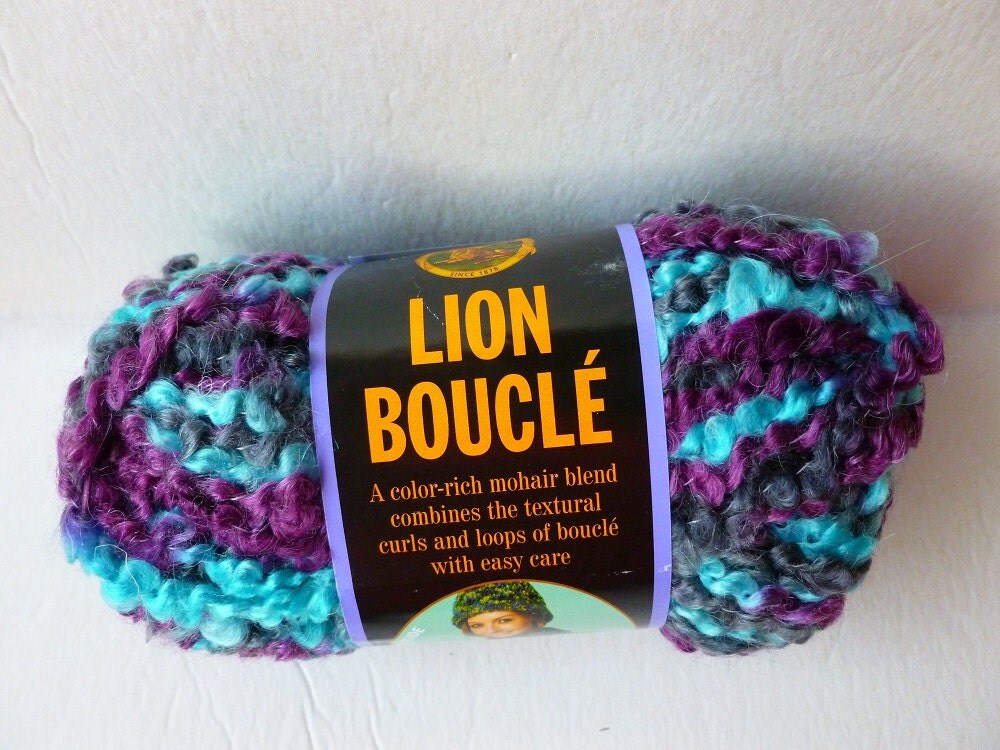Yarn Sale Snow Cone Lion Boucle by Lion brand Yarn from FeltedforEwe
