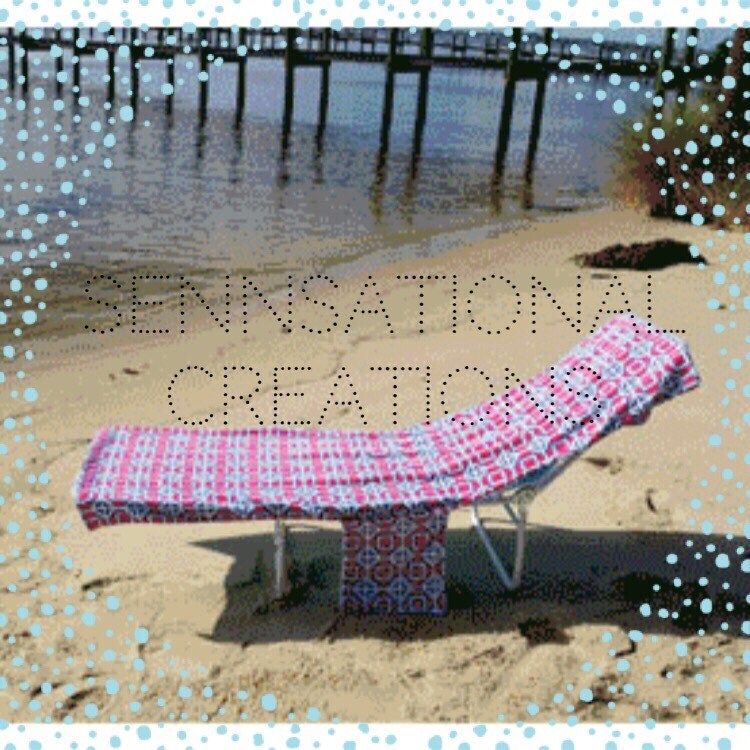Monogrammed Lounge Chair Cover Beach Chair Cover Beach