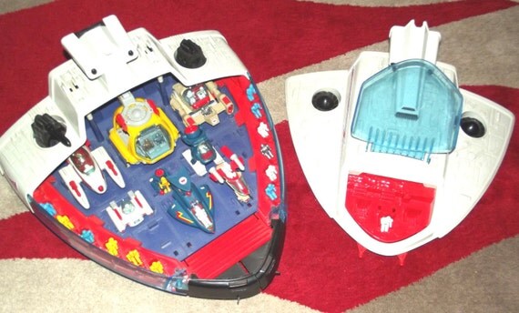 Manta Force space ship with vehicles & by BeautifulVintageBits