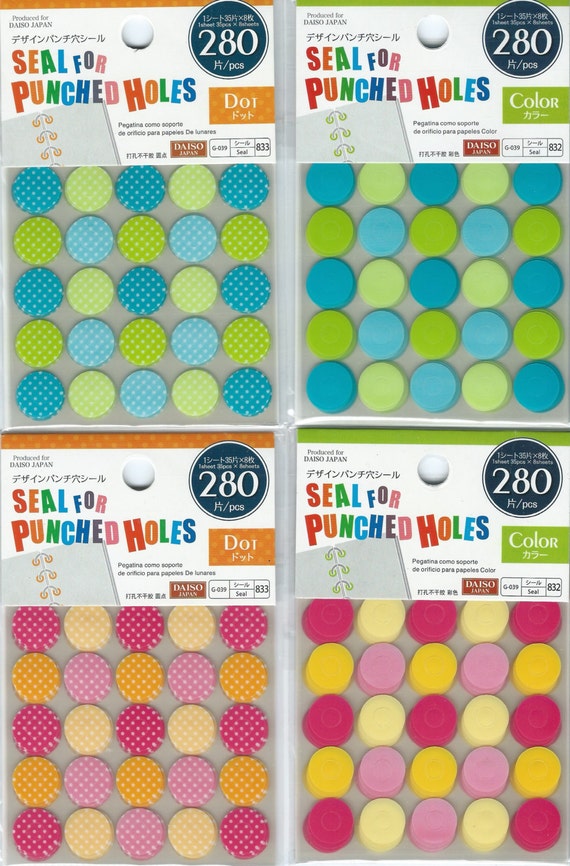 Binder Hole Reinforcement Stickers seal for punched holes