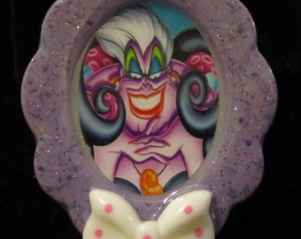 Sea Witch Ursula Necklace-Cameo Villain Jewelry-Handmade Resin Pendant Jewelry