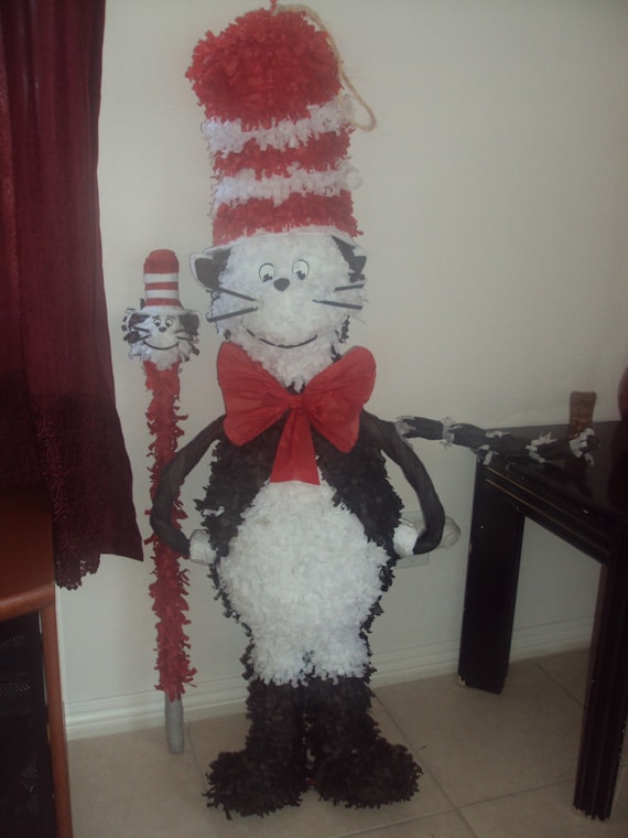Items similar to Cat Pinata can be used for a Cat in the Hat party