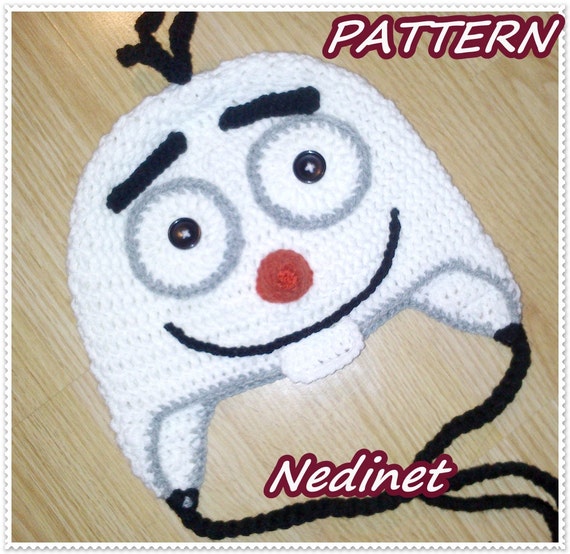 costume crochet olaf pattern PATTERN similar birthday hat inspirated costume crochet to Olaf SALE