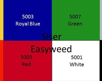 Siser Easyweed HTV 10 piece Multi Color pack - Cricut - Cameo - Heat Transfer Vinyl