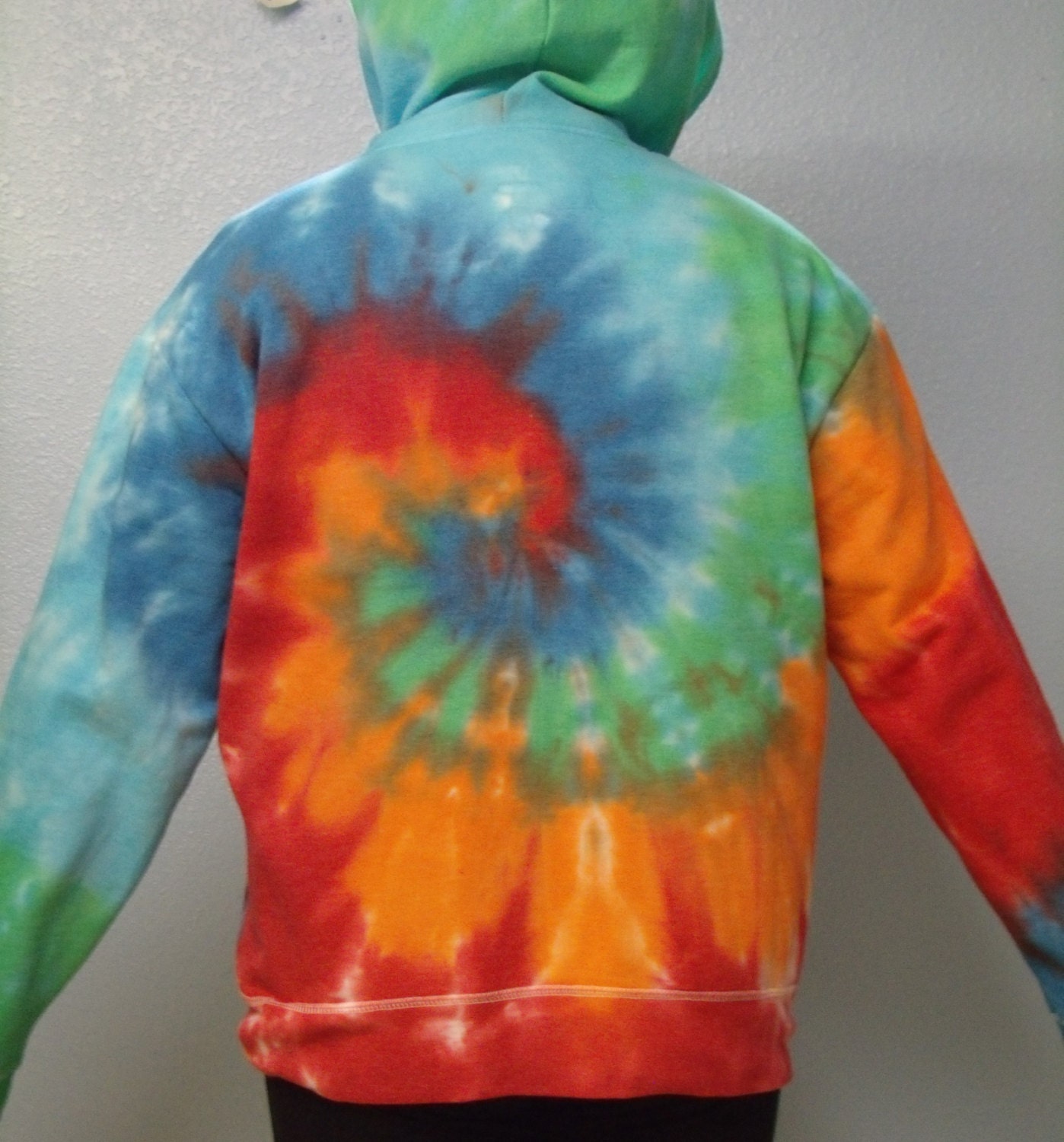 Woman's Tie Dye Hoodie Zipper Hoodie Ladies Hoodie