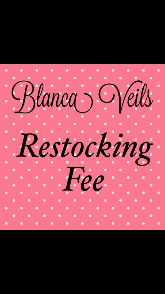 Items similar to Special Restock Fee Listing on Etsy