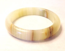 Popular items for white jade bangle on Etsy