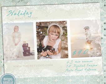 Photography Marketing Holiday Mini Sessions Template - INSTANT DOWNLOAD