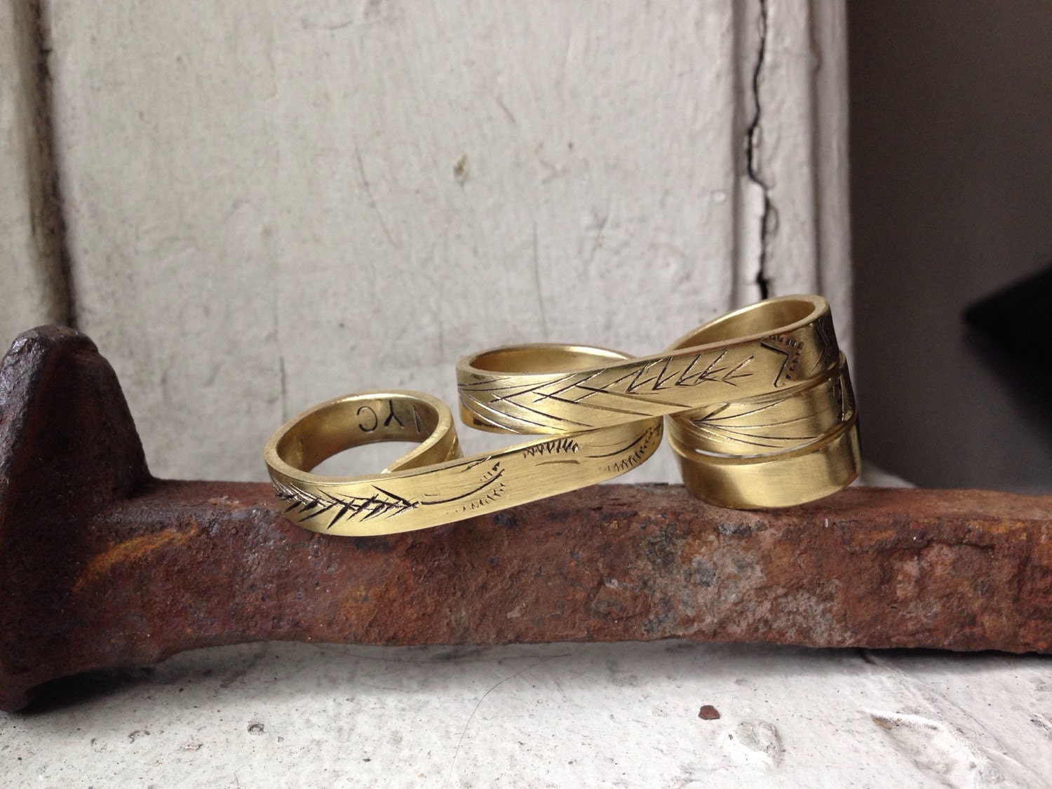 Bohemian Brass Knuckles All Sizes Available.