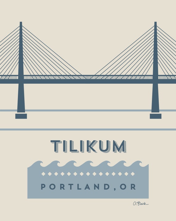 Tilikum bridge by AprilBlackDesigns on Etsy