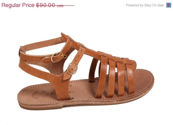 Leather Sandals, natural sandals,sale, A true Greek classic sandal ...