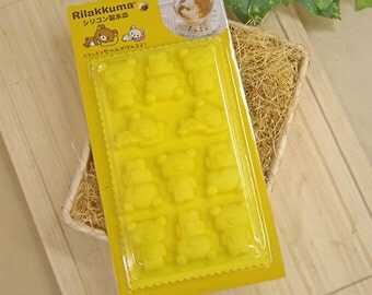 Ice Tray Mold Rilakkuma San-X Cute Bear ice cube Silicone Mold