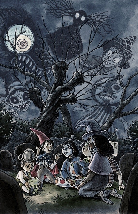 Over the Garden Wall Original Art Print 16.5