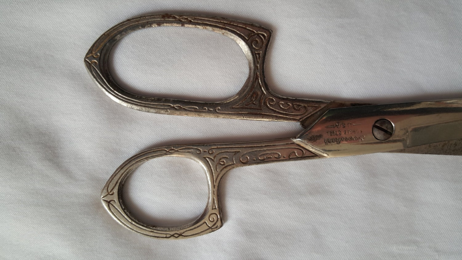 Antique Eversharp Scissors Etched handle by SteviesA2Z