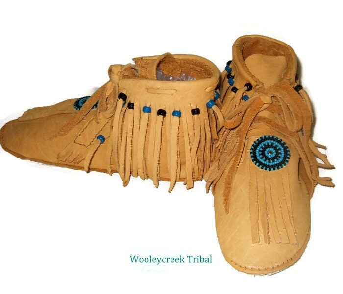 elk skin moccasins