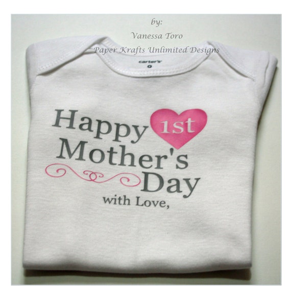 Download Personalized 1st Mother's Day Onesie New by ...