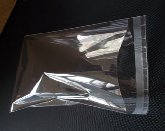 100 Self Sealing Resealable Lip and Tape Cello Clear Bags - 1.2Mil -2x2 ,2x3, 2.75x3.75, 3x5, 4x6, 5x7, 6x8, 8x10, 9x12, 10x13, 11x14, 11x17