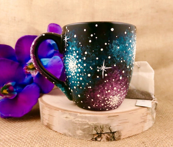 Hand Painted 16oz Galaxy Mug