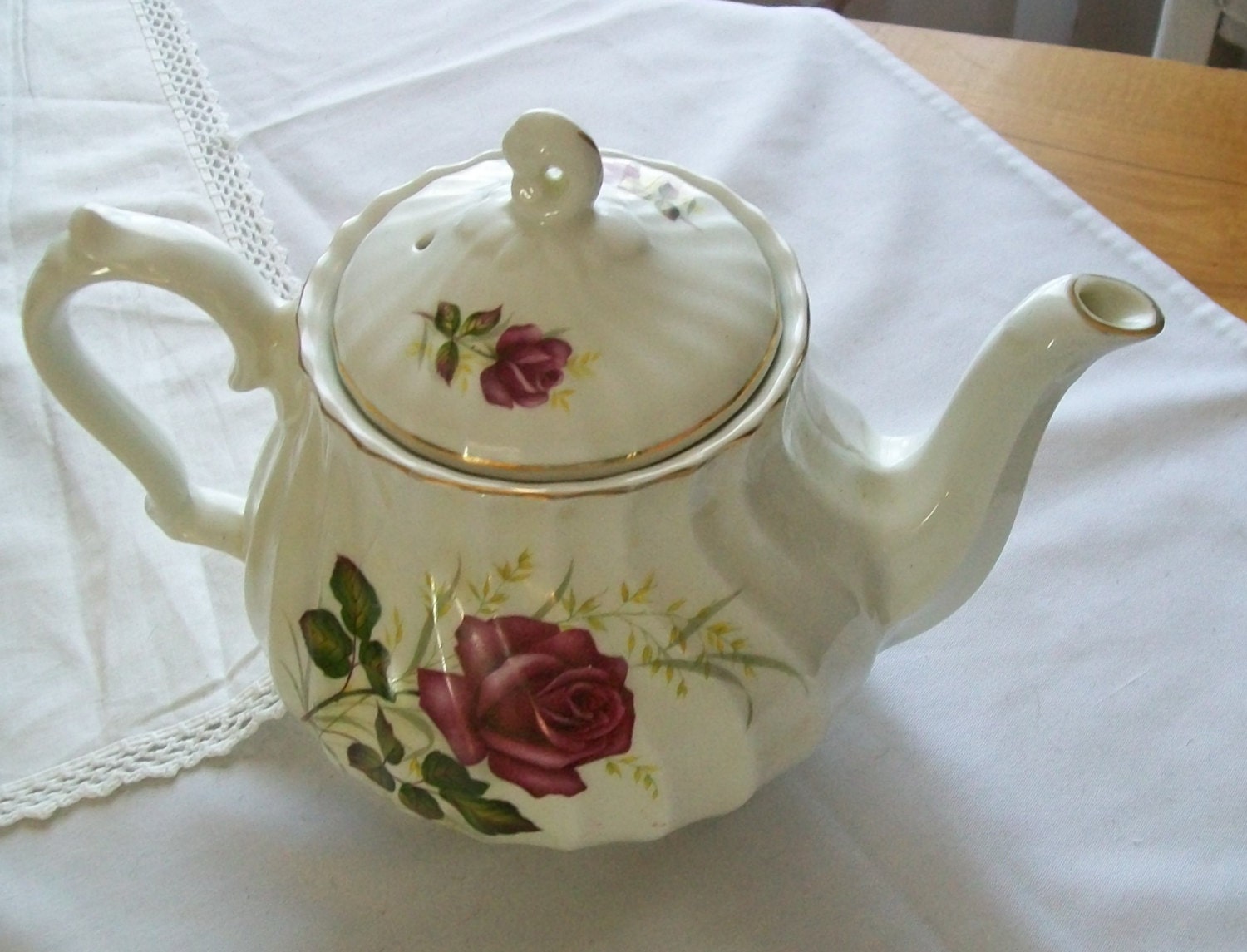 Vintage teapot Myott ironstone teapot Vintage English