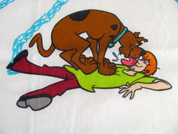 3 Pc Vintage Scooby Doo Bed Sheets Fitted Flat n by ...