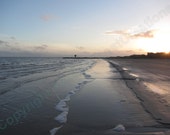 Sunset at the Beach Nature Photography Water Sand Sky Coastal Seascape Texas Gulf Coast