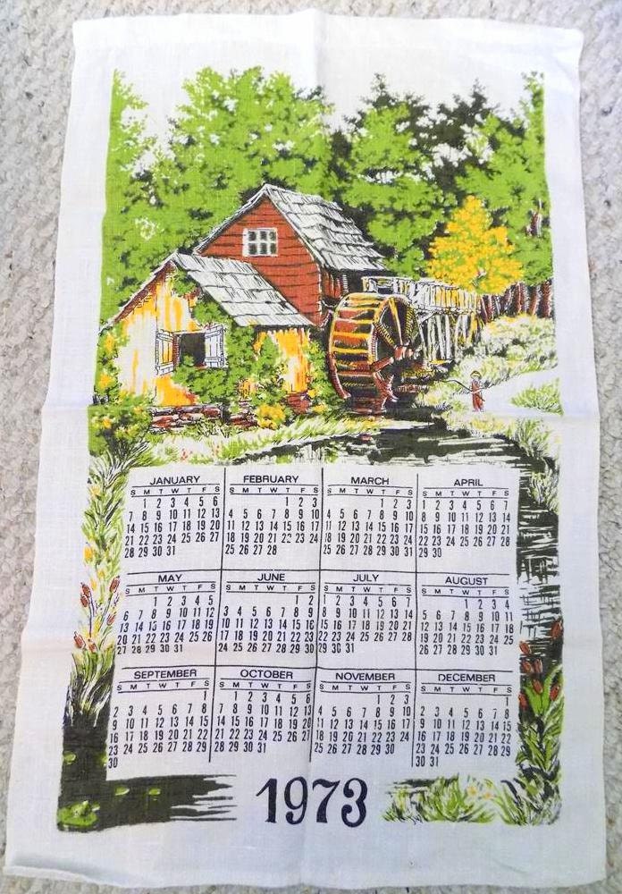 1973 Cloth Calendar
