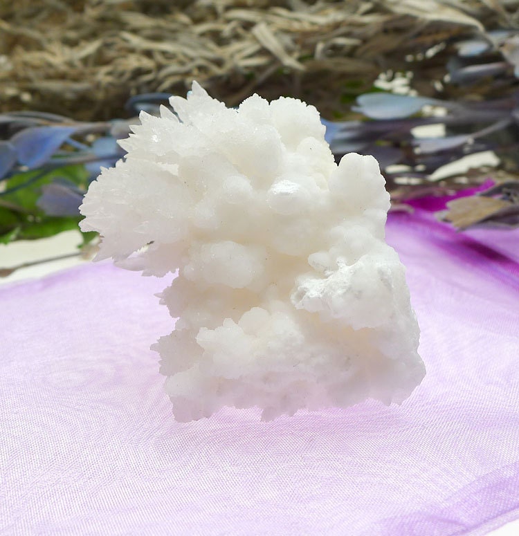 White Aragonite Crystal Specimen 76.5grams by SacredWares