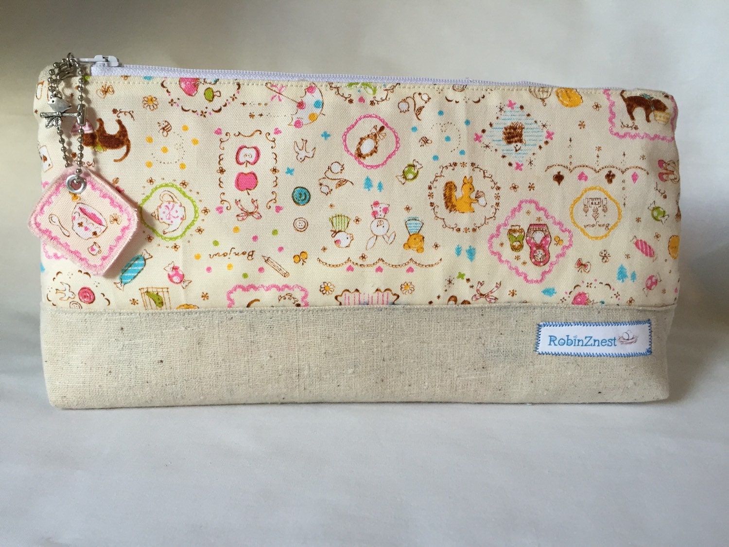 Project bag by RobinznestKnits on Etsy