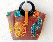 ... Print Bag, African Fabric Tote ~Ankara Print Bag ~ Mother's Day Gift