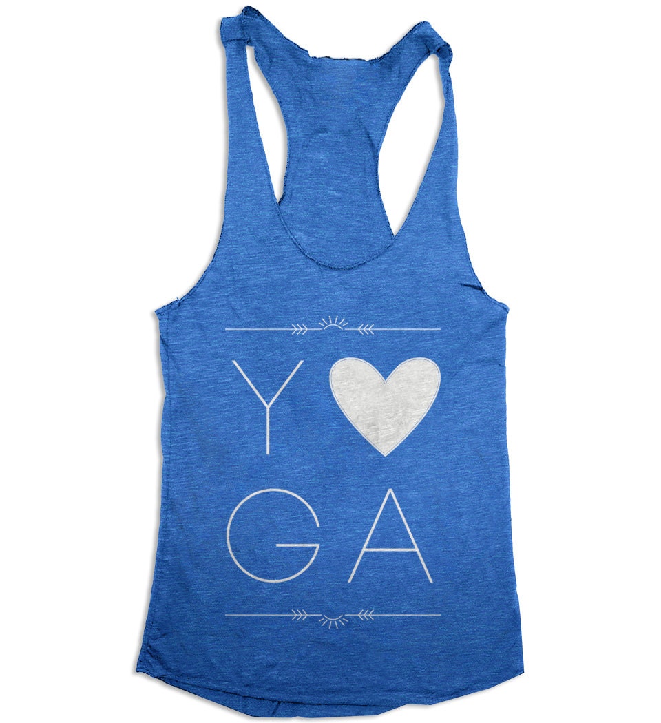 Yoga Tank Top Love Yoga Womens Workout Tank Top Tri