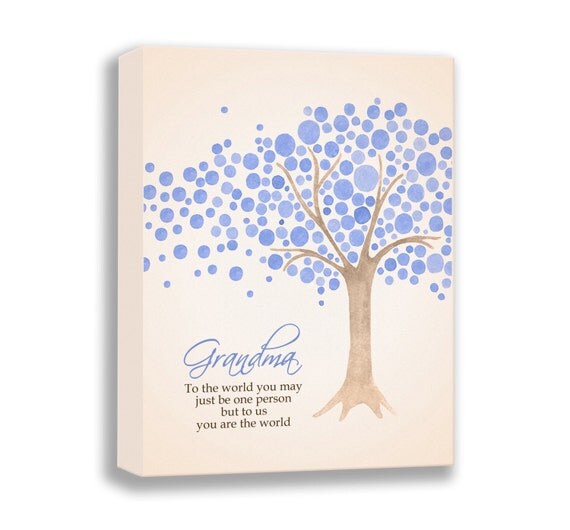 CANVAS ART Grandparent Gift Gift For Grandmother Gift