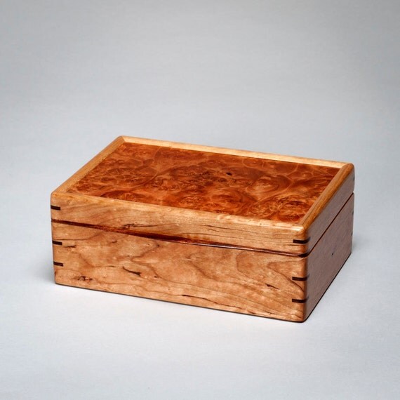 Large Keepsake Box Wooden Mens Box Treasure Box Knick Knack