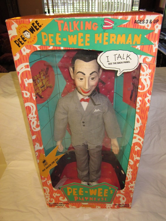 pee wee herman doll in box