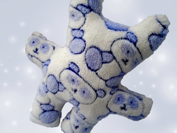 Plush bear with panda motif - adorable soft and safe even for newborns By Mabrisa Creations